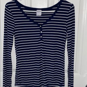 Striped long sleeve shirt
